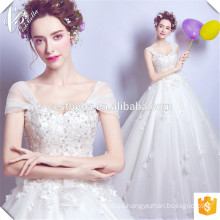 Alibaba Suzhou Fábrica Vestidos de Baile Vestidos de Boda Dulce Marfil